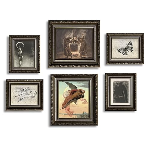 Witch Witchy Poster Print - Haunted House Halloween Wall Decor - Vintage Scary Creepy Pictures for Bathroom - Spooky Weirdo Satanic Photo - Gothic