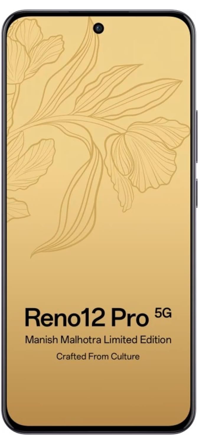 Oppo Reno 12 Pro 5G Designed 12GB RAM 256GB Storage Diwali Gold 5000 Mah Battery Amoled Display