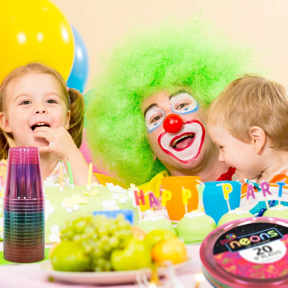 Black Friday - 40% OFF Disposable Neon Party Essentials- Plates + Cups Set| 40 Pack| Assorted Neon Colors, Plastic Party Serving Supplies for Snacks, Cake, Dessert | For Kids/Adults Birthdays, Bachelorettes, Gender Reveal Up To 40% OFF Disposable Neon Party Essentials- Plates + Cups Set| 40 Pack| Assorted Neon Colors, Plastic Party Serving Supplies for Snacks, Cake, Dessert | For Kids/Adults Birthdays, Bachelorettes, Gender Reveal