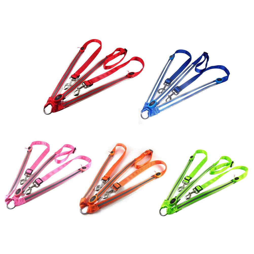 Coloque de Caballo LED Coloque de Alta Visibilidad Equipo de Seguridad Ajustable para Montar a Caballo Trail Road Polyester Strips de Luz LED LED (Verde)