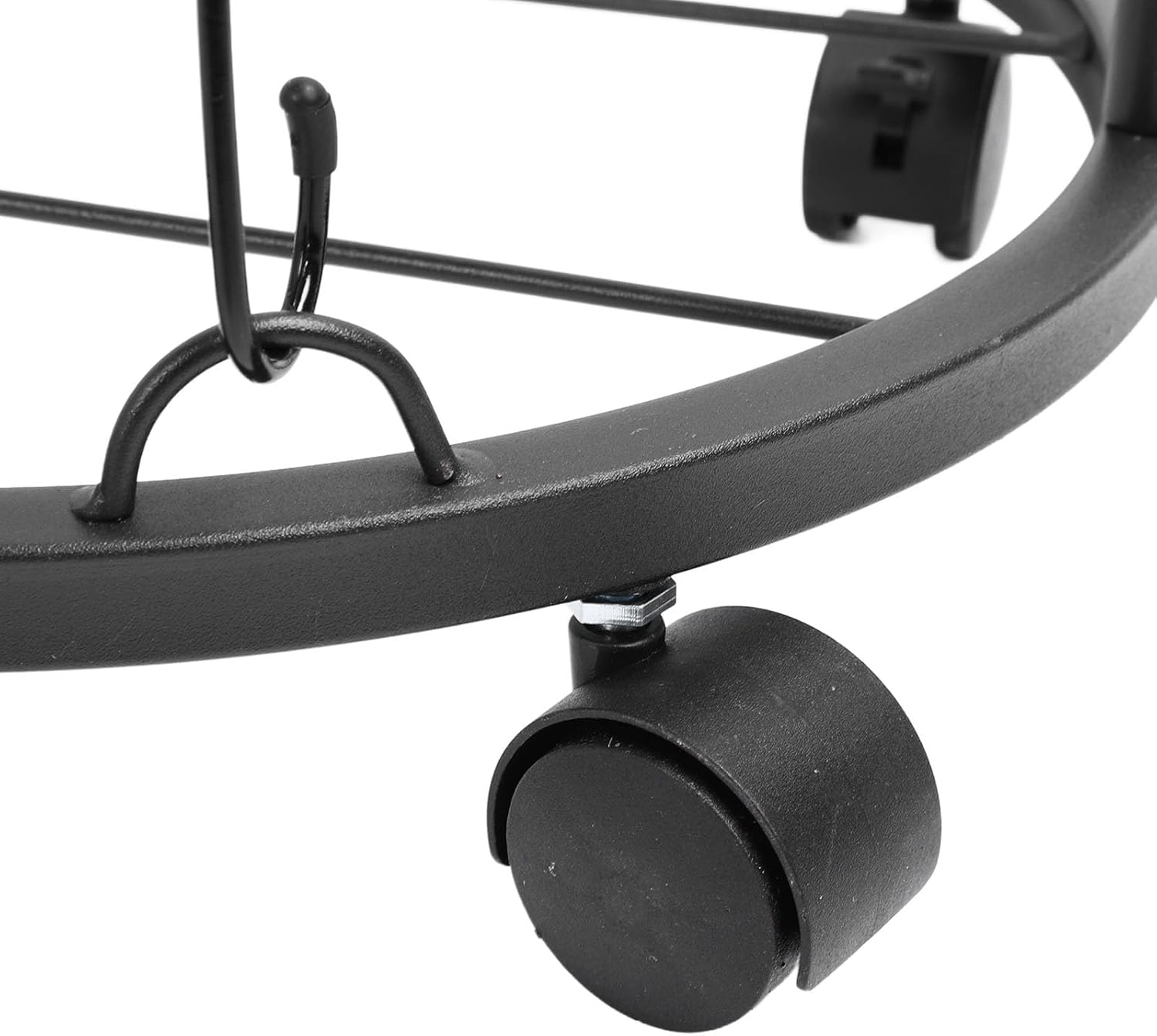 Ball Storage Rack Rolling Metal Lockable Ball Organizer for Basketball Soccer Volleyball Sturdy Steel Space Saving Design with Wheels for Home Gym Sports Equipment Storage