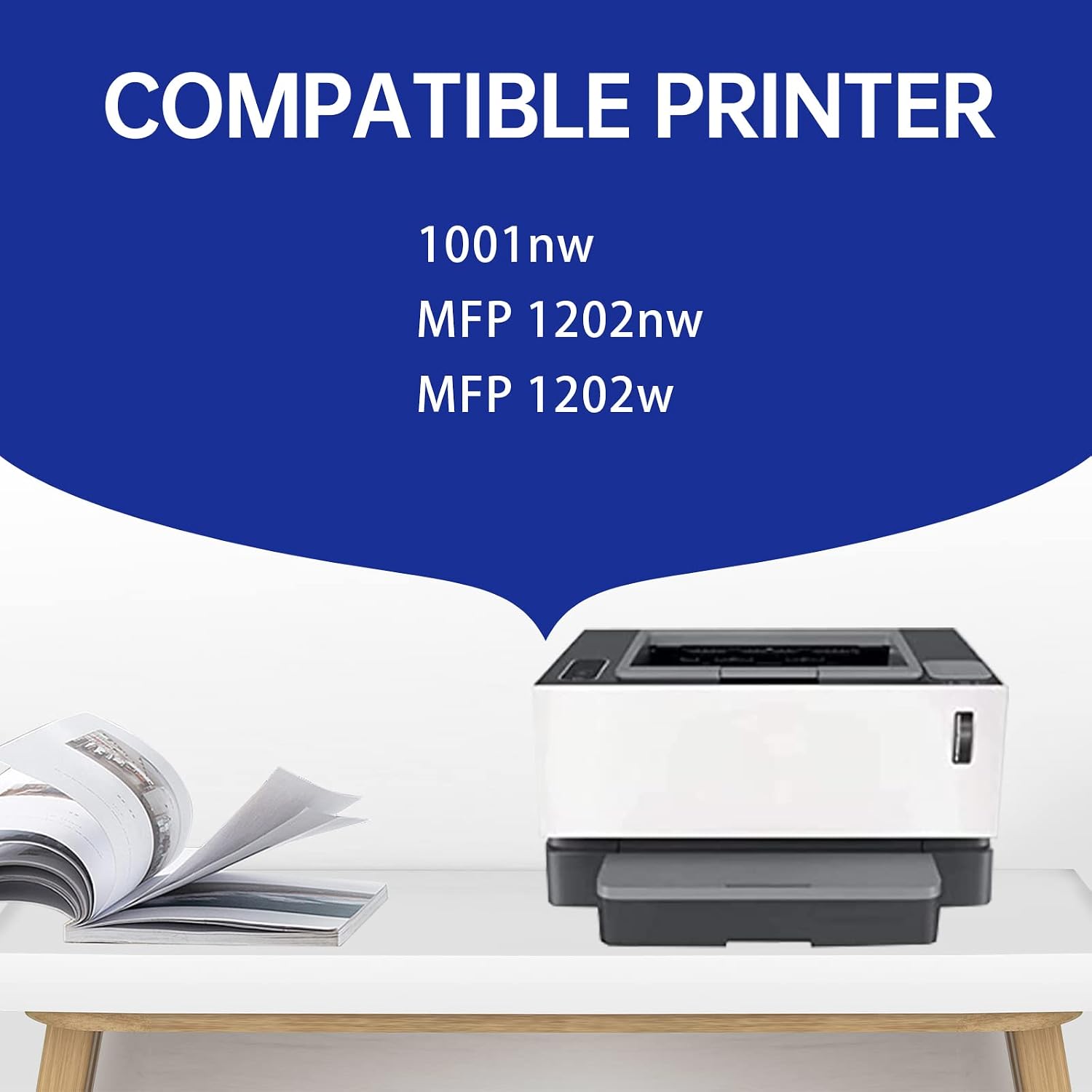 143A W1143A (W1143AD) Toner Compatible 2-Pack 143A W1143A Toner | Black Reload Kit Replacement for Neverstop 1001nw MFP 1202nw MFP 1202w 5hg80a Toner Printer.