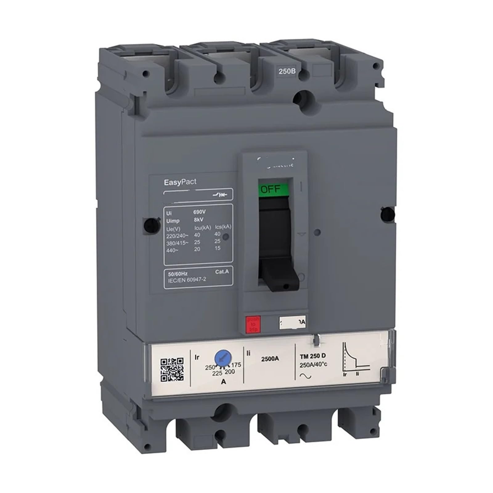CVS AC MCCB Distribution Protection Circuit Breaker, 3P Frame Current 630A, 36kA, 50kA, 70kA LV563505 LV563510 LV563515(LV563515)