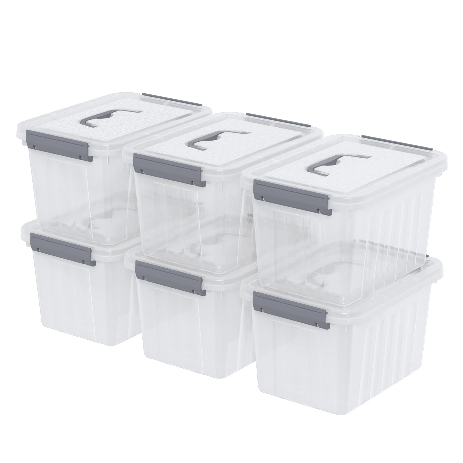 Boîte de rangement plastique 6L Jekiyo lot de 6 contre le désordre maison