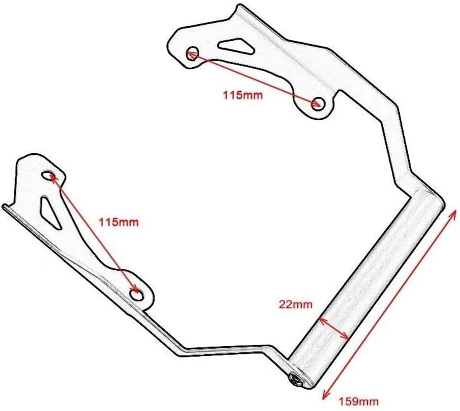 Support de Navigation pour Moto Support de Navigation pour téléphone pour Moto pour NC750X NC 750X 750 X 2021-2024