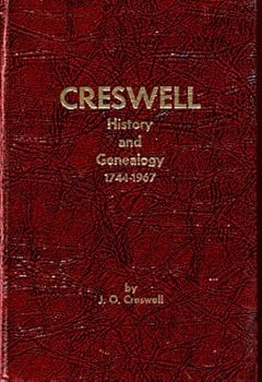 Unknown Binding Creswell history and genealogy, 1744-1967 Book