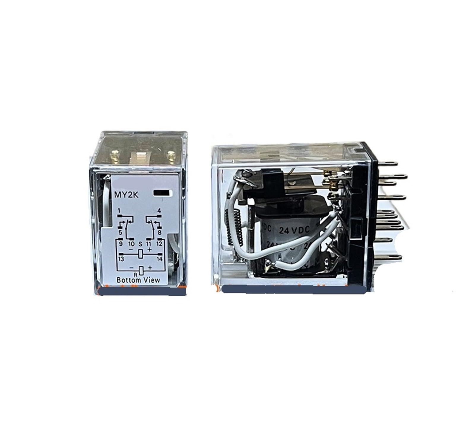 Relais MY2K bistable DC24V à double bobine pour commutation sécurisée sans base - 2