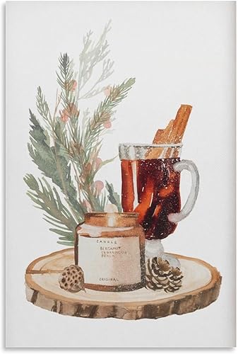 LivasH CHRISTMAS PRINT, Weihnachten Wandkunst, Festlicher Druck, Winter Dekor, Xmas Decor Poster Picture Print Canvas Wall Art for Home Bedroom Wall