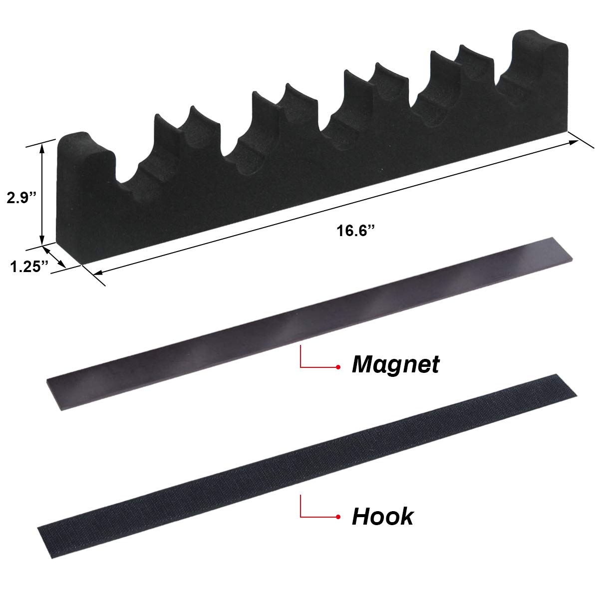 Mind and Action Portable Foam Gun Rack Universal Rifle Shotgun Barrel