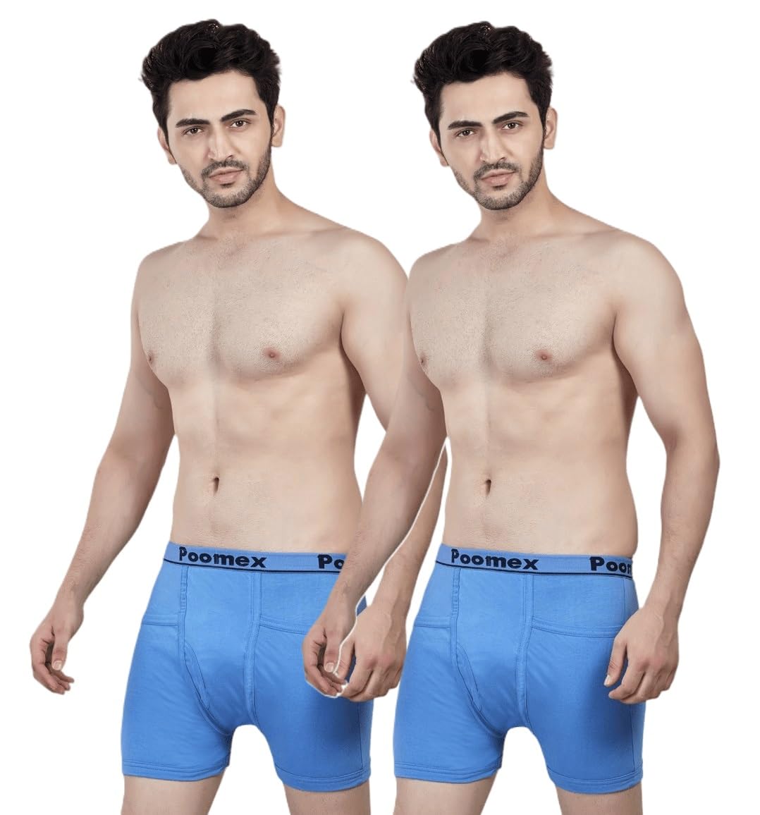 poomex Men's Cotton Trunks, Pack of 2 (Multicolor & Assorted)-picture-21
