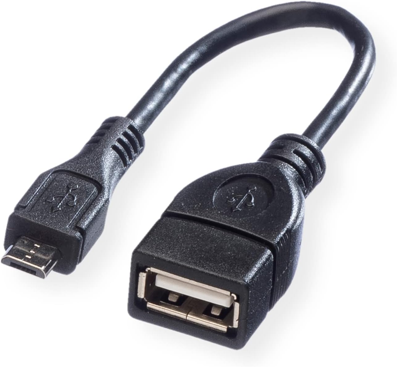 Mini Adaptador Micro Usb Macho A Usb 2.0 Hembra 2.0 Otg Negro Universal con Ofer