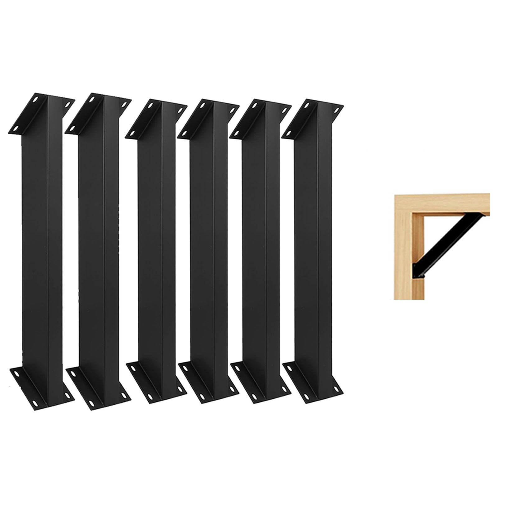 LQSYBHD 45 Degree Angle Support Bracket Pergola Kit Heavy Duty Connector Brace Bracket Kit for Pergolas Gazebos Patio Pergolas Log Cabin Kit Heavy Duty Connector(Size:6pcs)