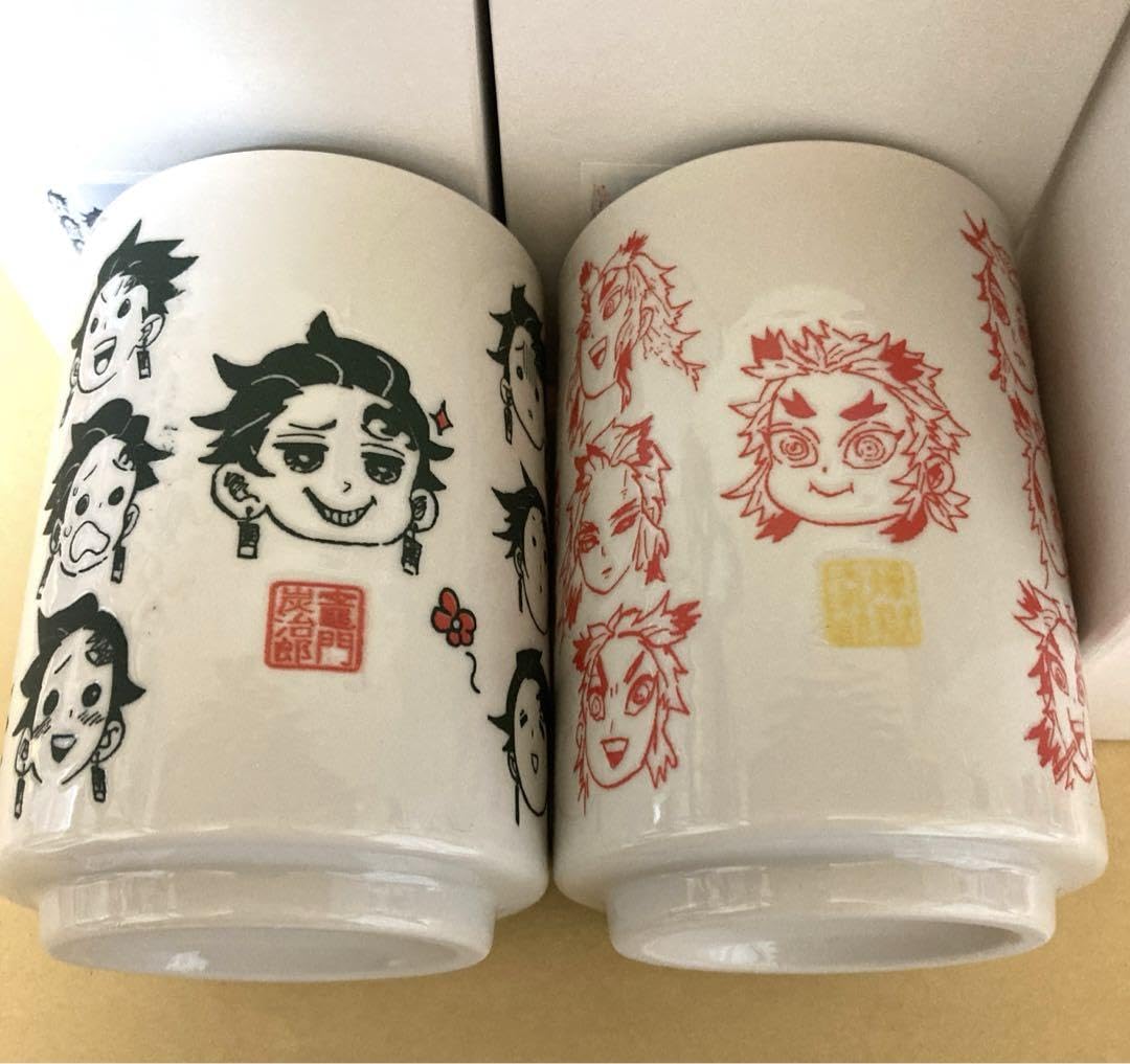 Amazon.co.jp: 鬼滅 へんてこ顔湯のみ 2点セット : ホーム＆キッチン