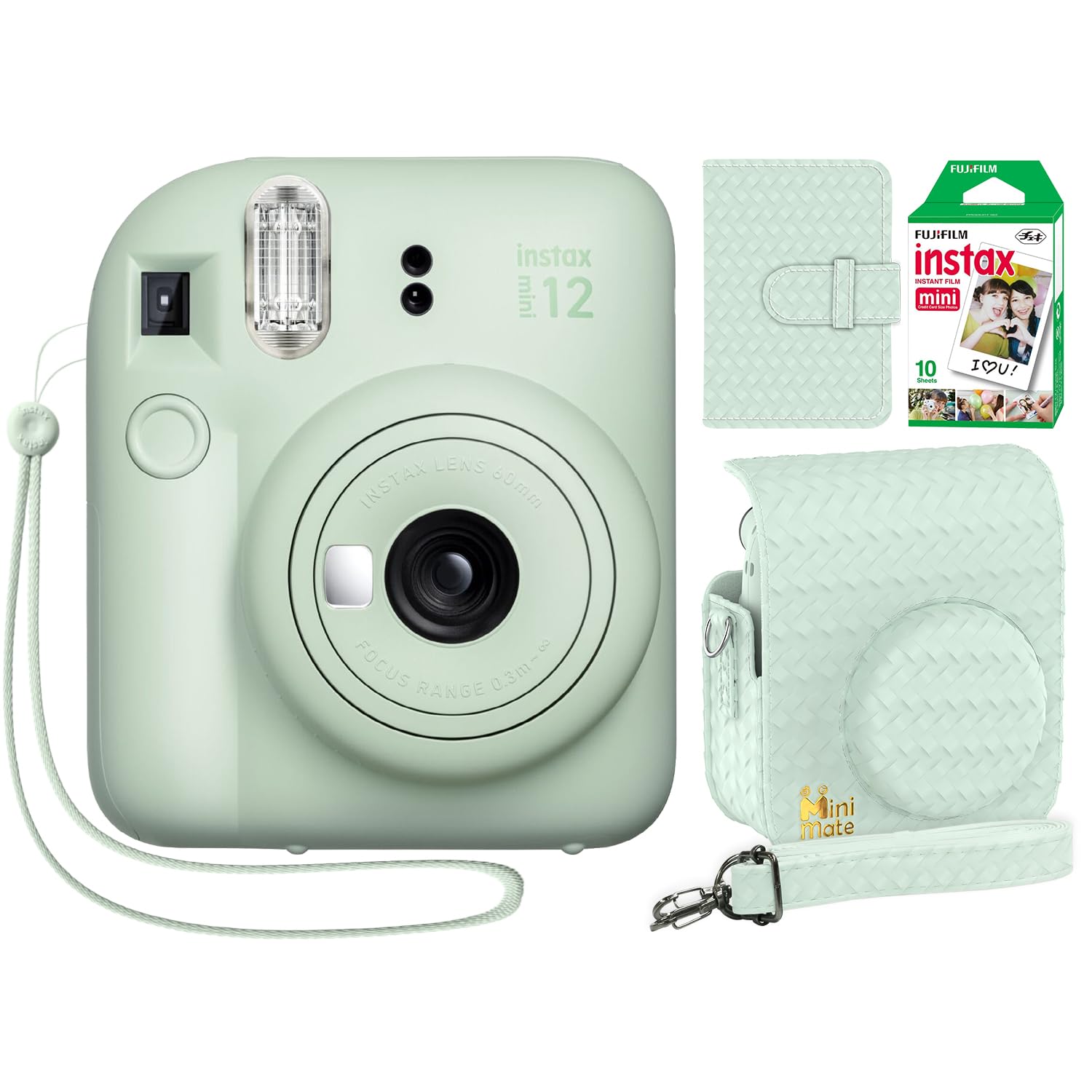富士フイルム - 新品 instax mini 12 本体 MINT GREEN  フィルム付 Amazon.com: Fujifilm Instax Mini 12 Instant Film Camera