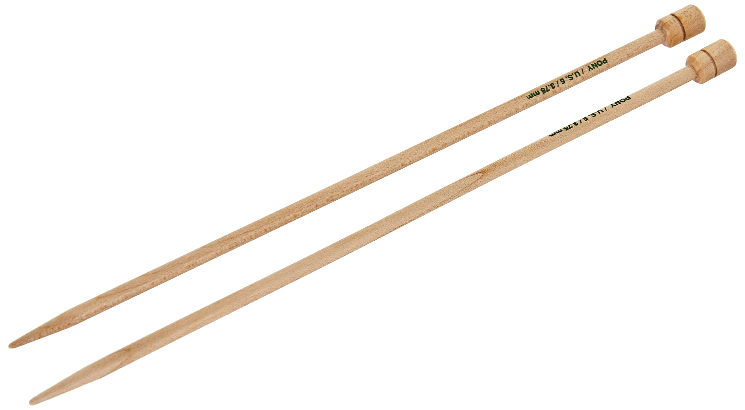Pony Single Ended Maple Wood Knitting Pins - 18Cm x 3.75mm