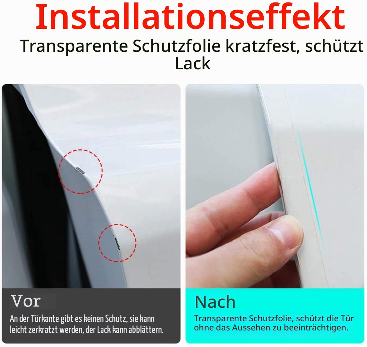 Auto Einstiegsleisten Aufkleber Universal, 7cmx10m Transparent Auto Schutzfolie Auto Einstiegsleisten Schutz Lackschutzfolie für Autotürschutz/Einstiegsleistenschutz/Auto Stoßstangenschutz
