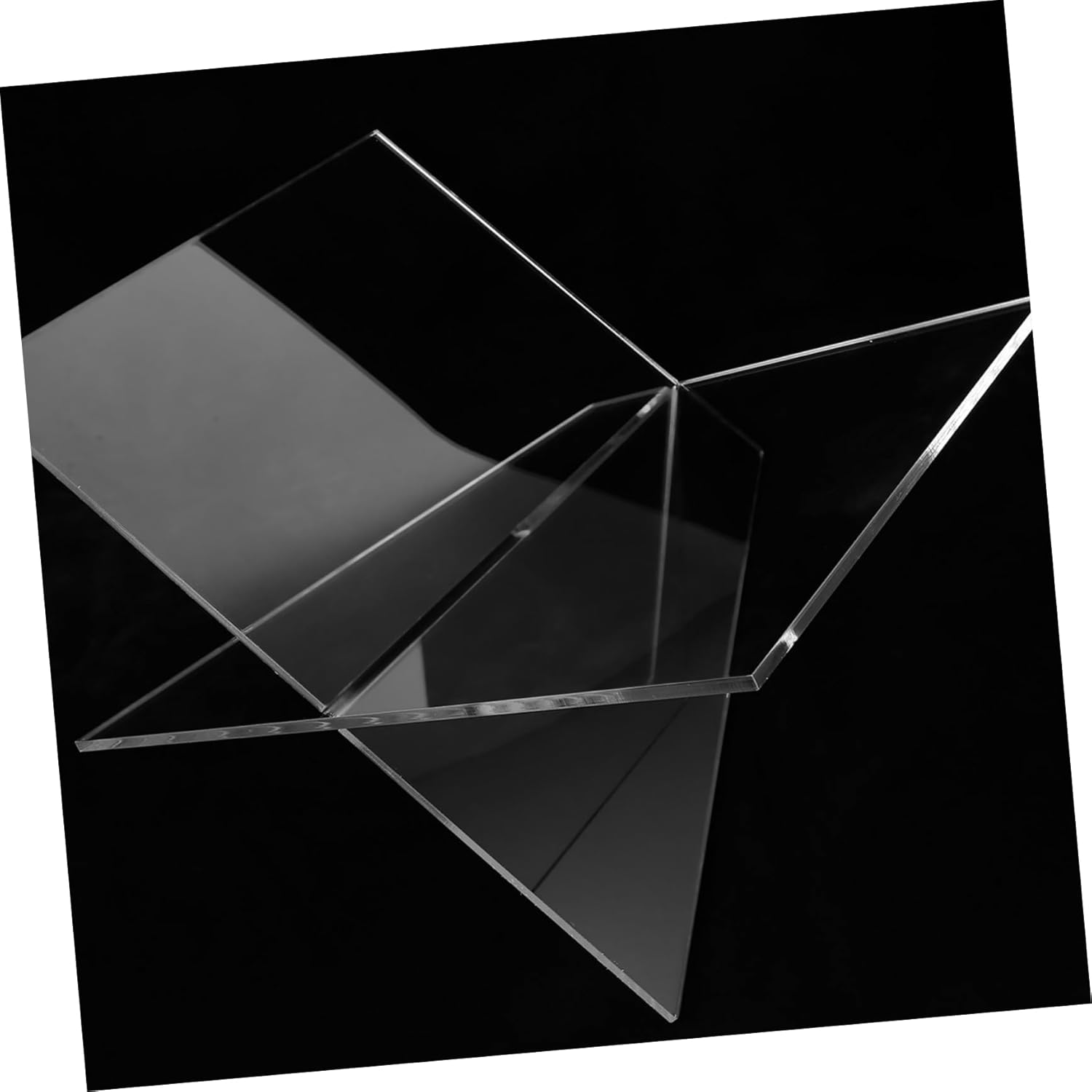 Acrylic Book Holder Stable X Shaped Cookbook Stand for Reading Transparent Display Organizer for Books Magazines and Textbooks Modern Minimalist Design for Countertops