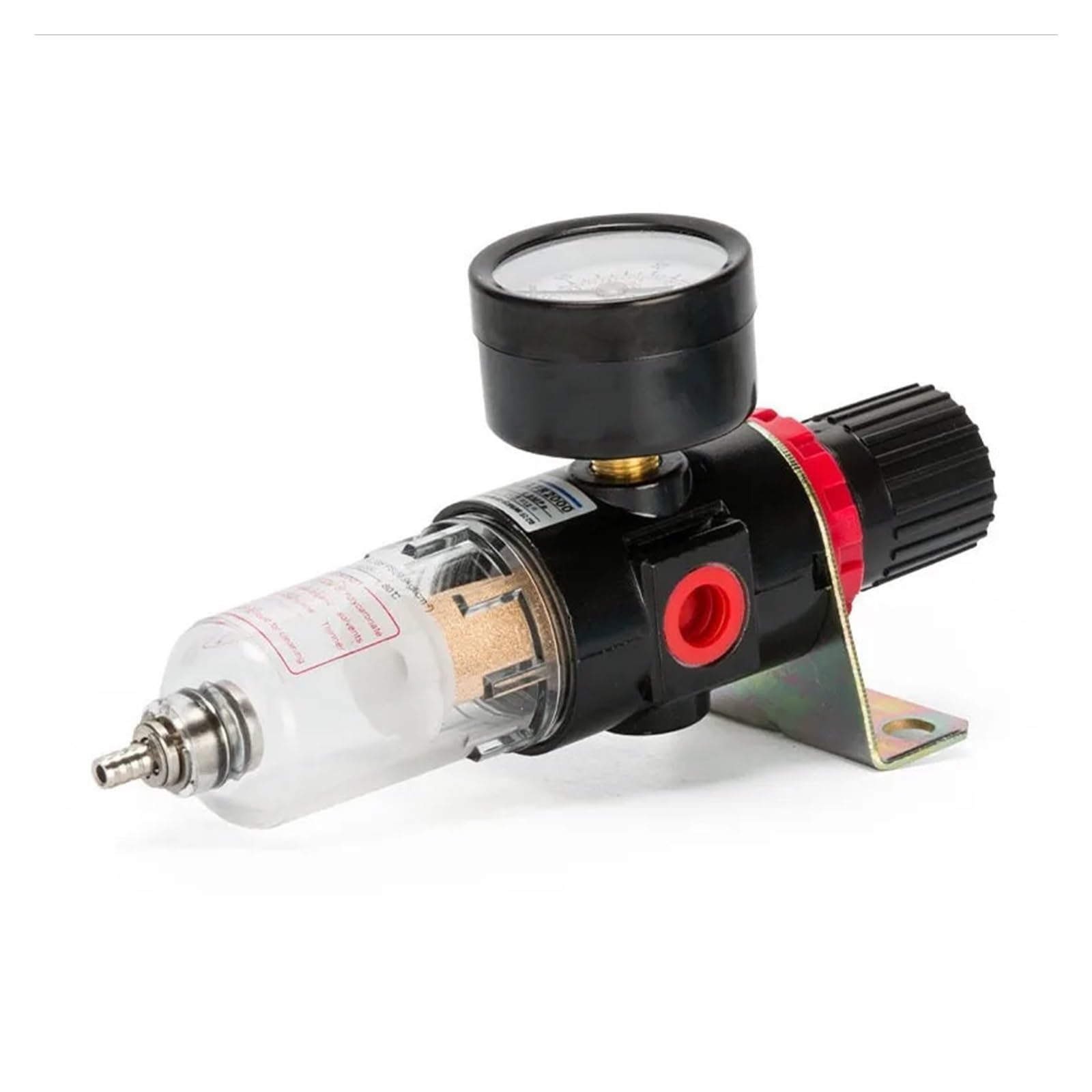 Filtre pneumatique Afr-2000 1/4 AFR2000, adapté pour compresseur d'air, séparateur d'humidité, régulateur de pression, huile et eau (AFR-2000+PC8MM)