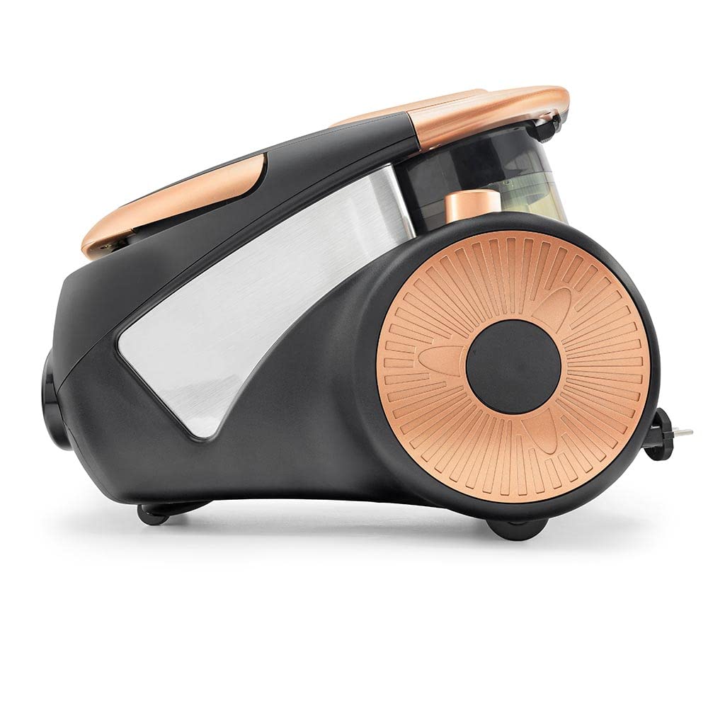 NİCE Forever C5 Cat&dog Toz Torbasız Elektrikli Süpürge, 900W, Gold-Black, HEPA Filtreli, Çoklu Zemin, 220-240V, Turbo Başlıklı, 1500L Hazne