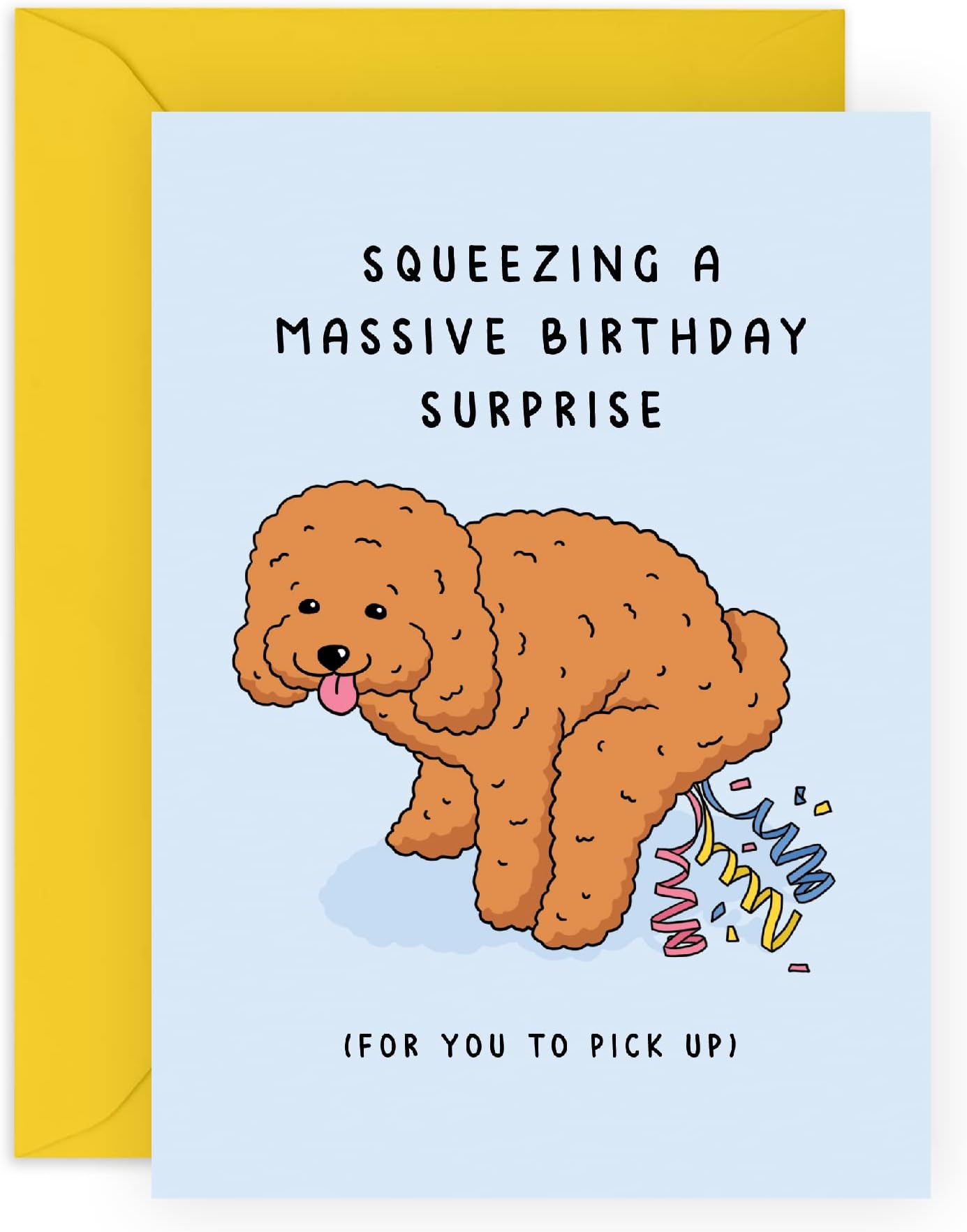 CENTRAL 23 Birthday Card From Dog Pet Puppy - Funny Gifts for Dog Dad or Fur Mom - Dog Birthday Cards for Men or Women - Comes With Stickers