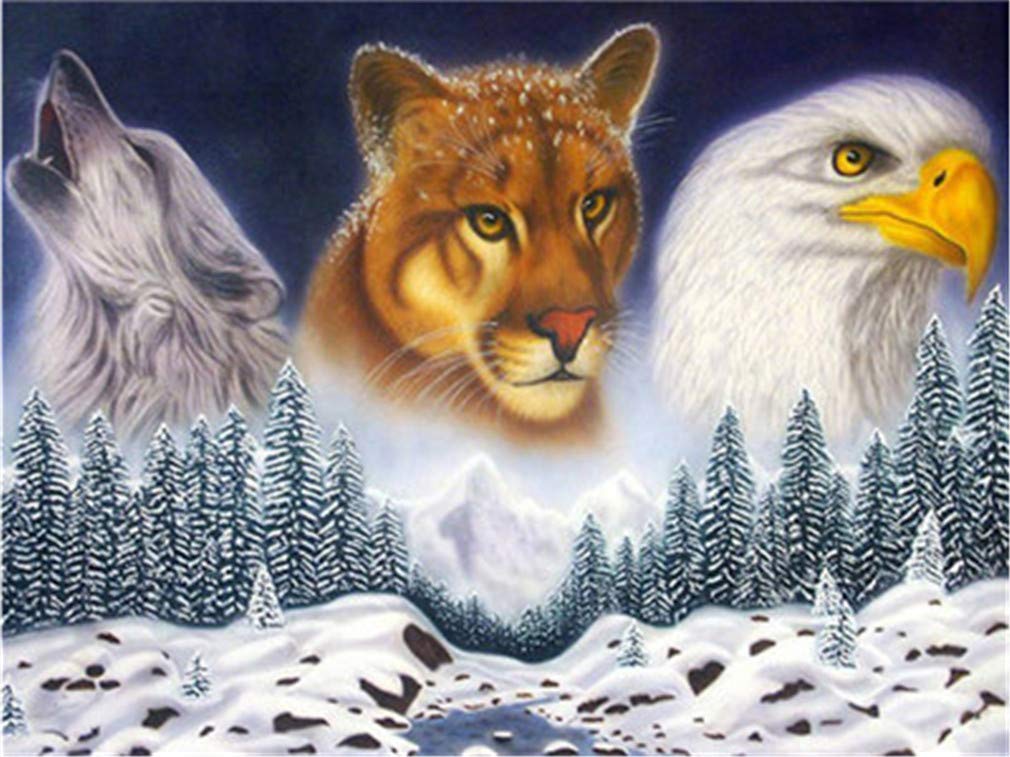 Schilderen op nummers Winter Landschap Acryl Tekening Canvas Foto Sneeuw Home Decoratie Art Gift