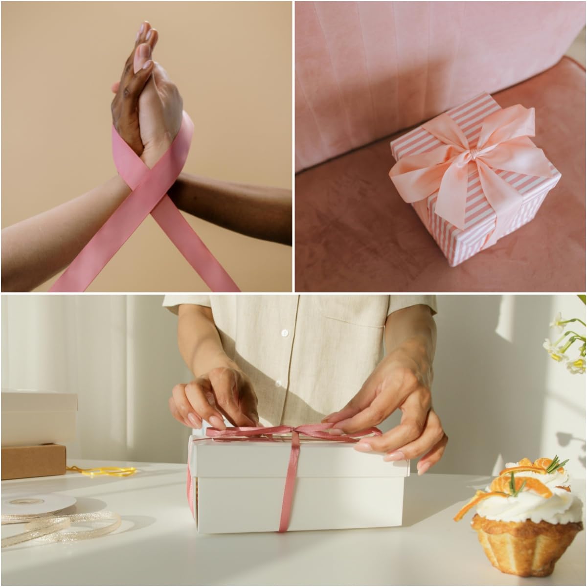 Pink Satin Ribbon 20mm for Crafting Gift Wrapping, Hair, Wedding, Car, Balloon, Cake Decoration - 2 Rolls 22M - Image 4
