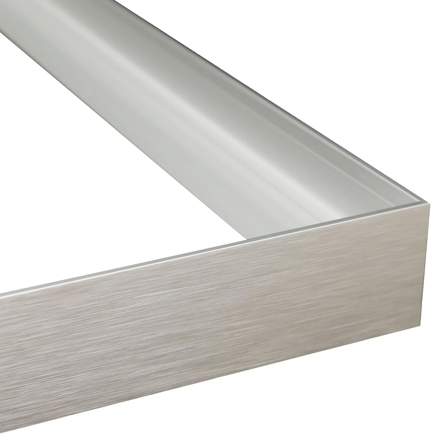 Canvas Floater Frame for 36x60 Oil Paintings Prints, DIY Metal Floating Frame for Portrait Landscape, Painting Frame for Art Show Gallery Wall Home Office Living Room Decor (Silver)