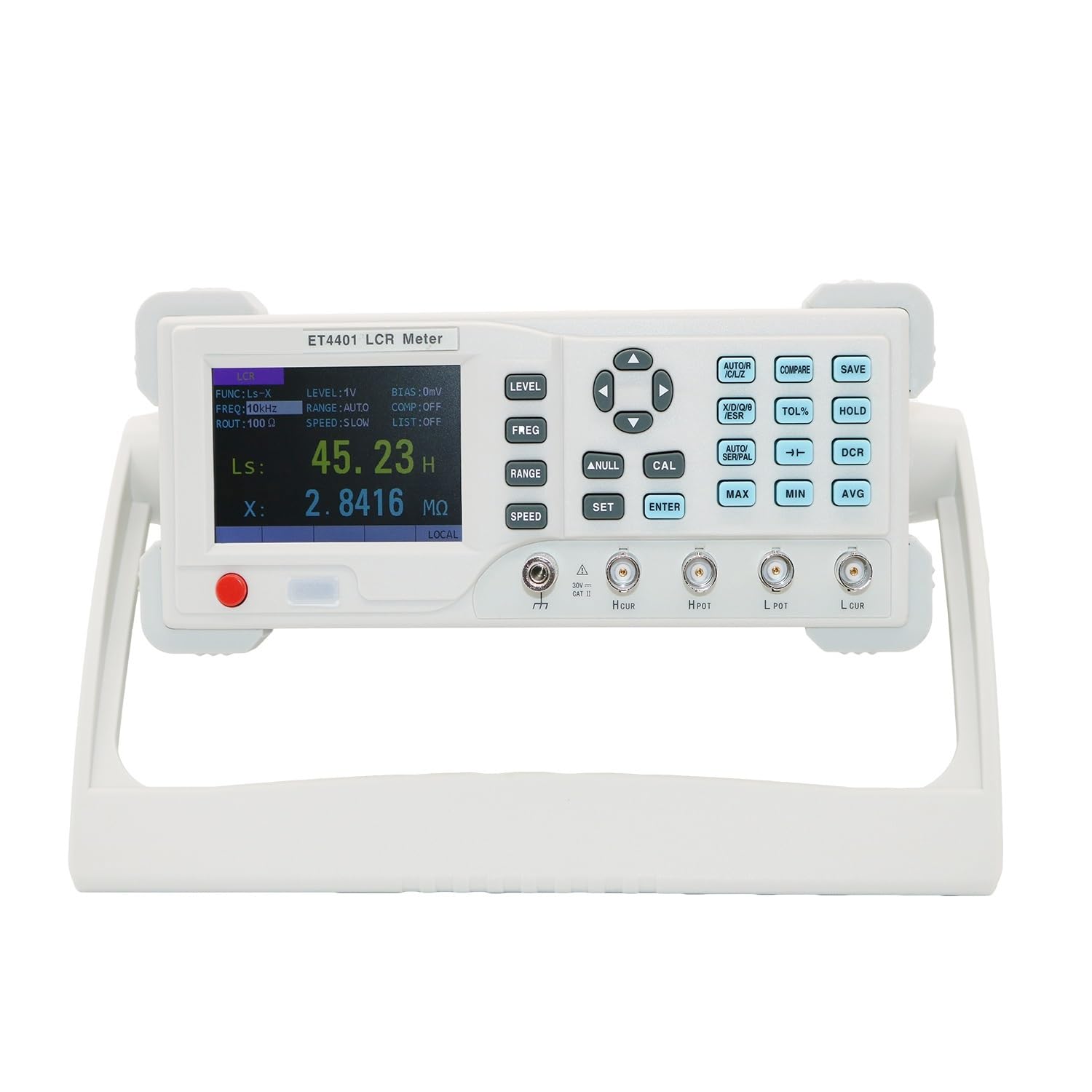 ET4401 ET4410 LCR Tisch Digital Bridge Tester Desktop LCR Meter Kapazität Widerstand Impedanz Induktivität Messen Meter(ET4401)