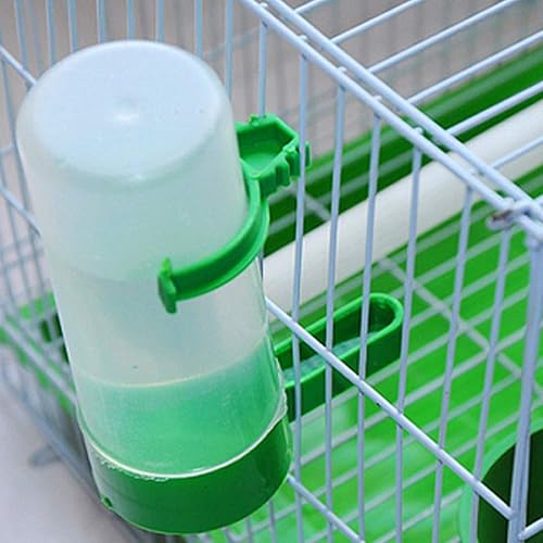Miniatura 4 de Bebedores de pájaros en jaula, 5 unidades, dispensador de agua reutilizable para pájaros para jaulas, pequeño alimentador automático para pájaros
