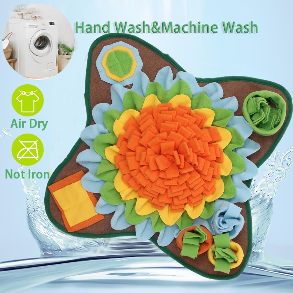 Felenny Hond Snuffel Mat Zonnebloem Slow Food Voer Met Touw Gesp Huisdier Neuswerk Training Traktatie Interactieve Puzzel Dispenser Speelgoed Voor Klein Huisdier