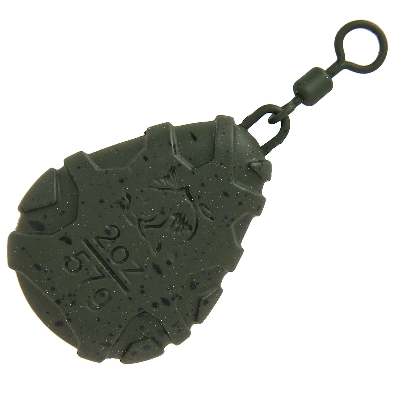 10x Fishing Weights Carp Coarse Flat Pear with Swivels Tackle 1.5oz-3.5oz