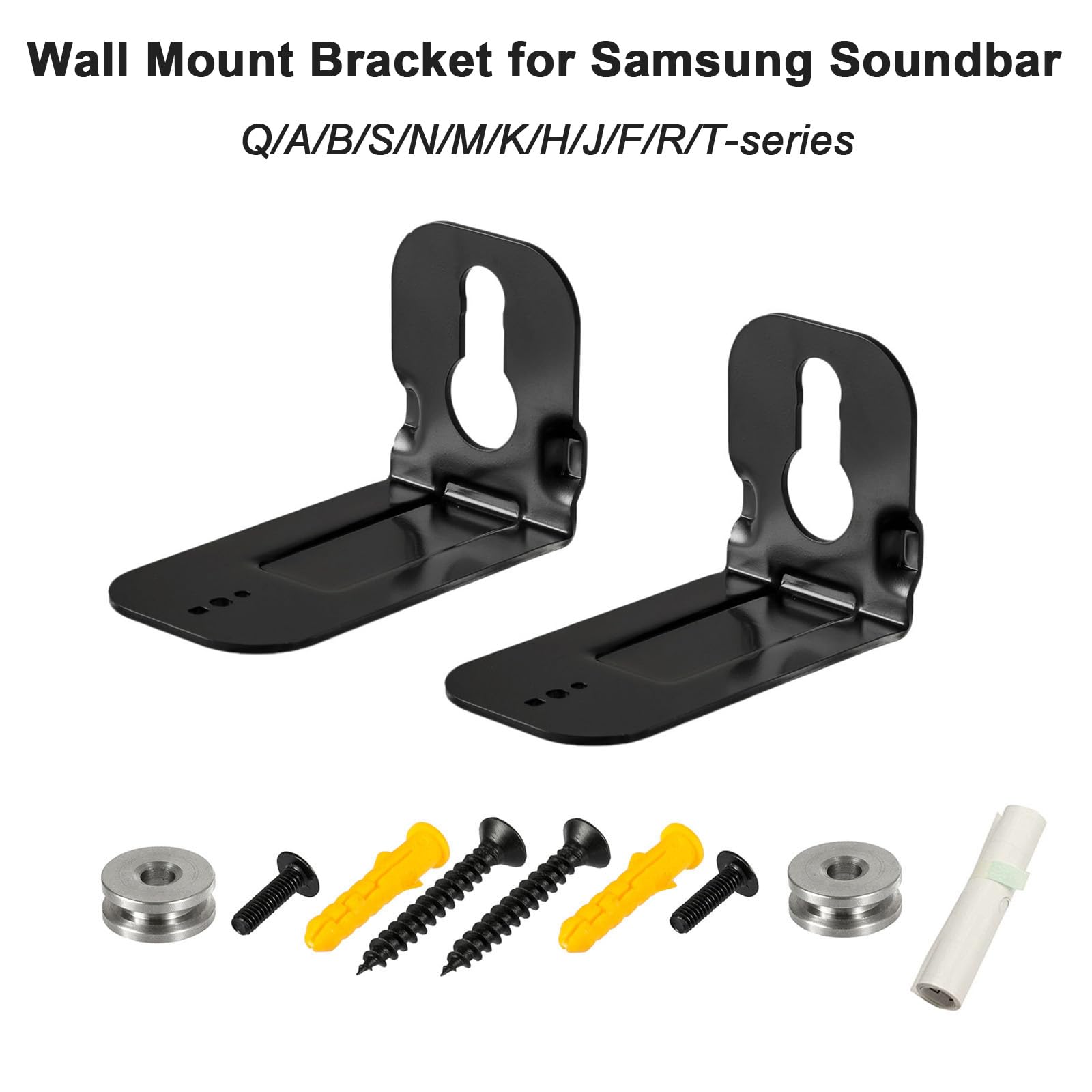 EUGOOCX Soundbar Wall Mount Bracket for Samsung HW-Q990 HW-N950/HW-S40T/HW-S41T/HW-S60T/HW-T400 Center Channel Soundbars TV Audio Accessories