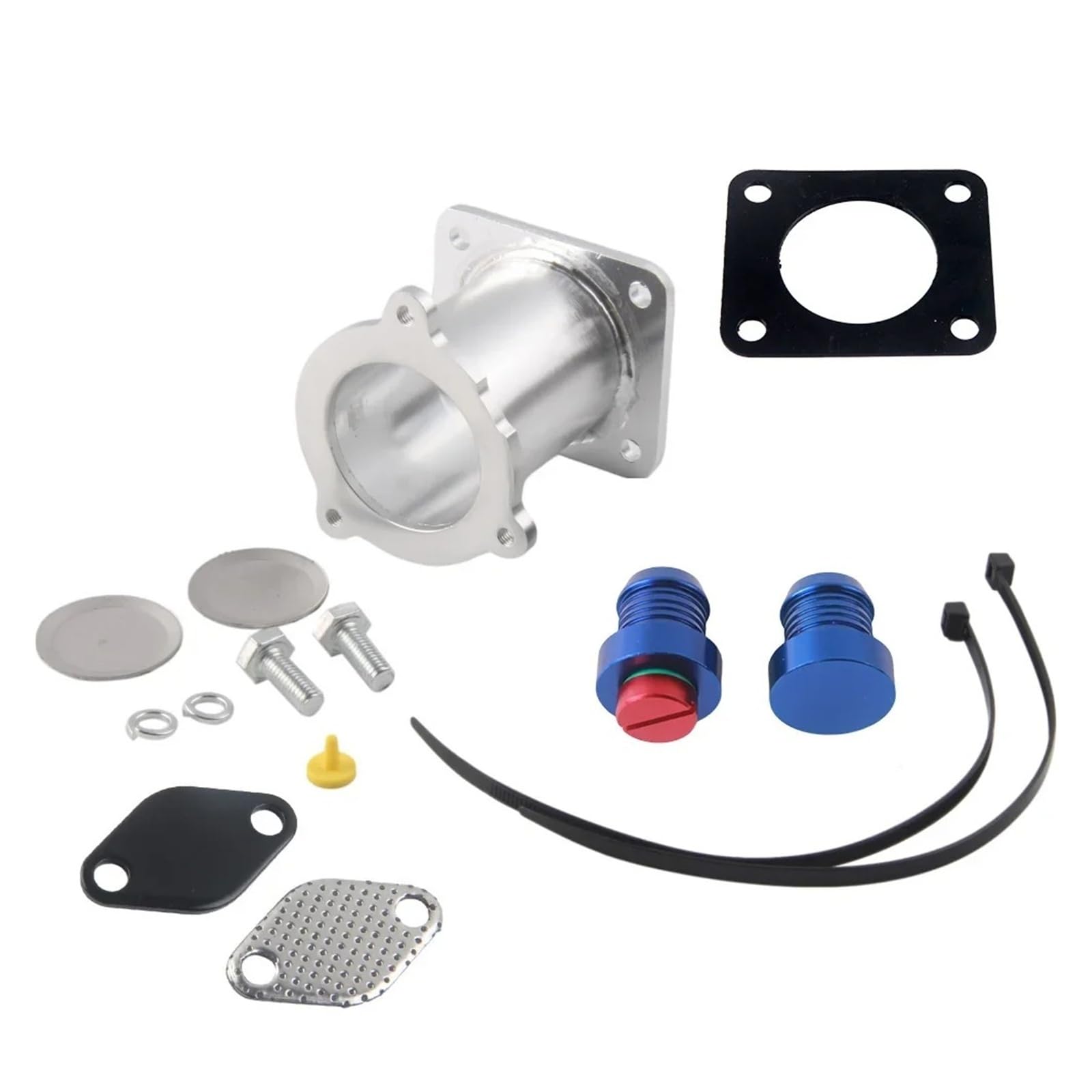 Sifusm Full Kit Blue Plug Egr Valve Recirculation Valves Plugs Cooler Thermostat Bungs For Bmw 1 3 5 6 7 Series For X3 For X5 For X6 Adaptor For E60 E61 E70 E71 E87 E90 E91 E9(Full Kit Blue Plug)