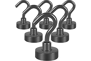 Neosmuk MagnaHook Magnetic Hooks: 30lb+ Strong for Refrigerator & More