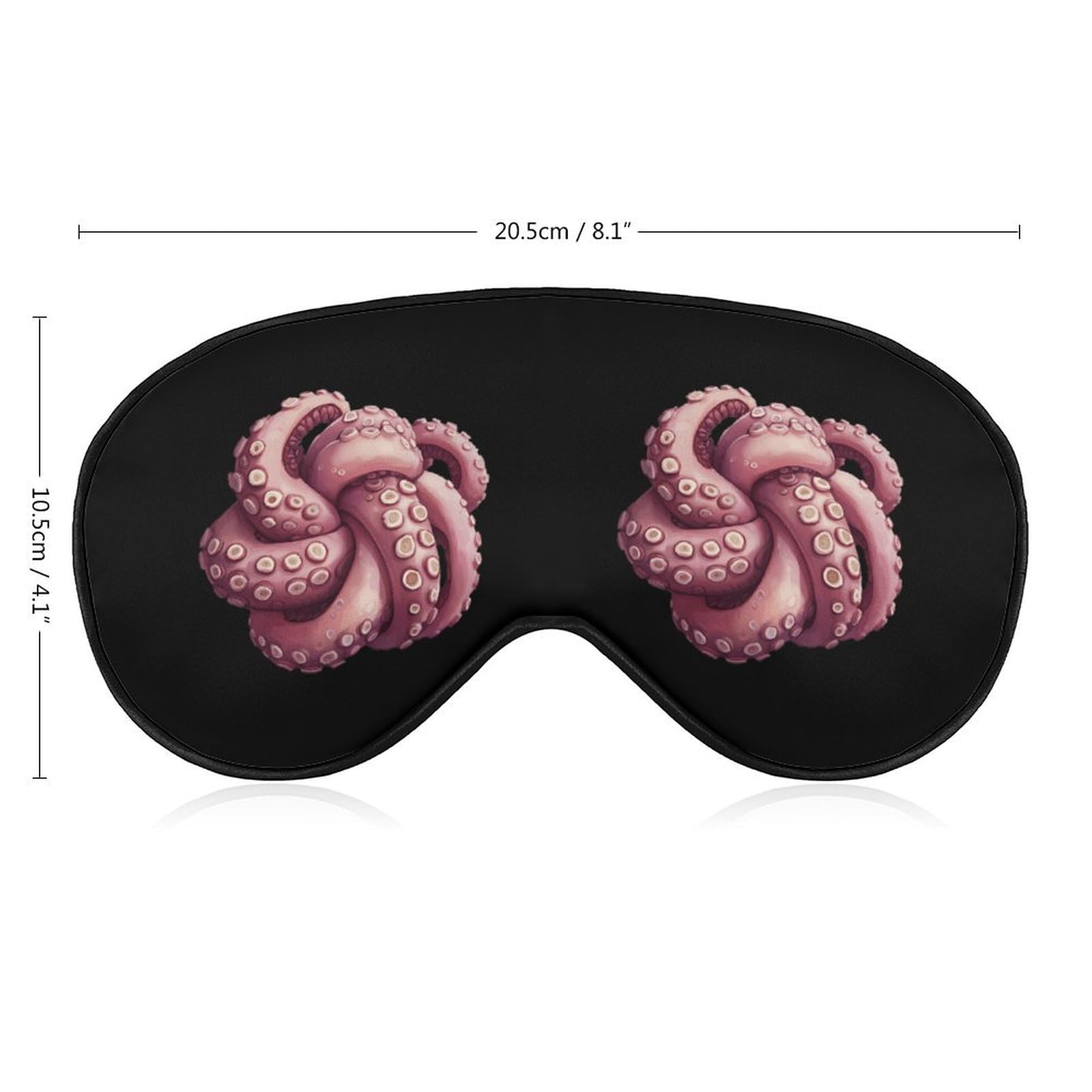Tentacles Knot Sleep Mask Eye Shade Cover Adjustable Strap for Travel Lunch Break Women Men