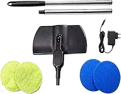 Esfregão elétrico rotativo, esfregão para limpeza de pisos, limpador de pisos duros, polidor, sem fio, para debaixo do sofá-cama, armário, mármore,