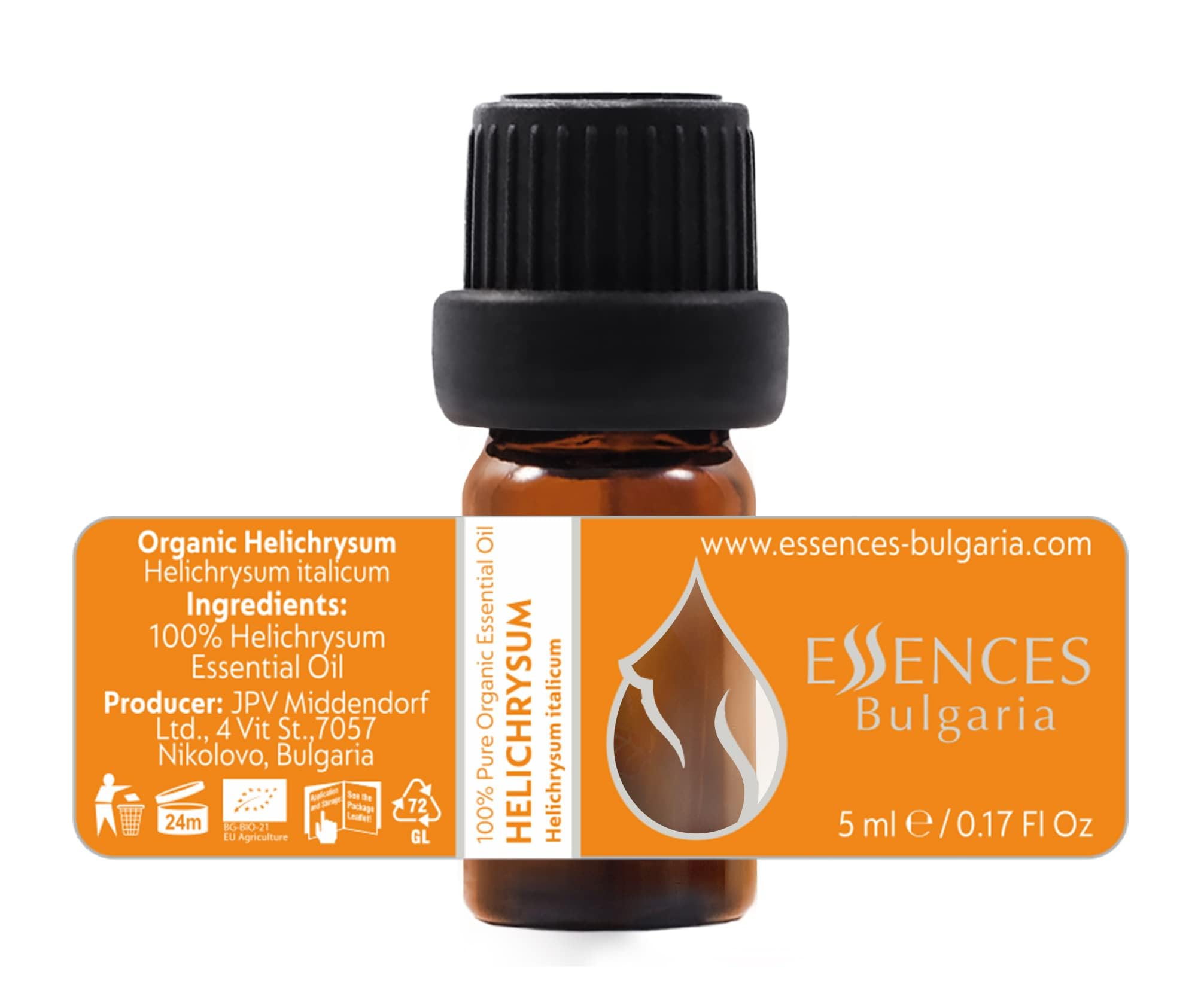 3er Set Schöne Haut Bio-Ätherische Öle | 3 x 5 ml | Strohblume, Moldawischer Drachenkopf, Johanniskraut | 100 % rein und natürlich | Unverdünnt | Gentechnikfrei | 3 Stück