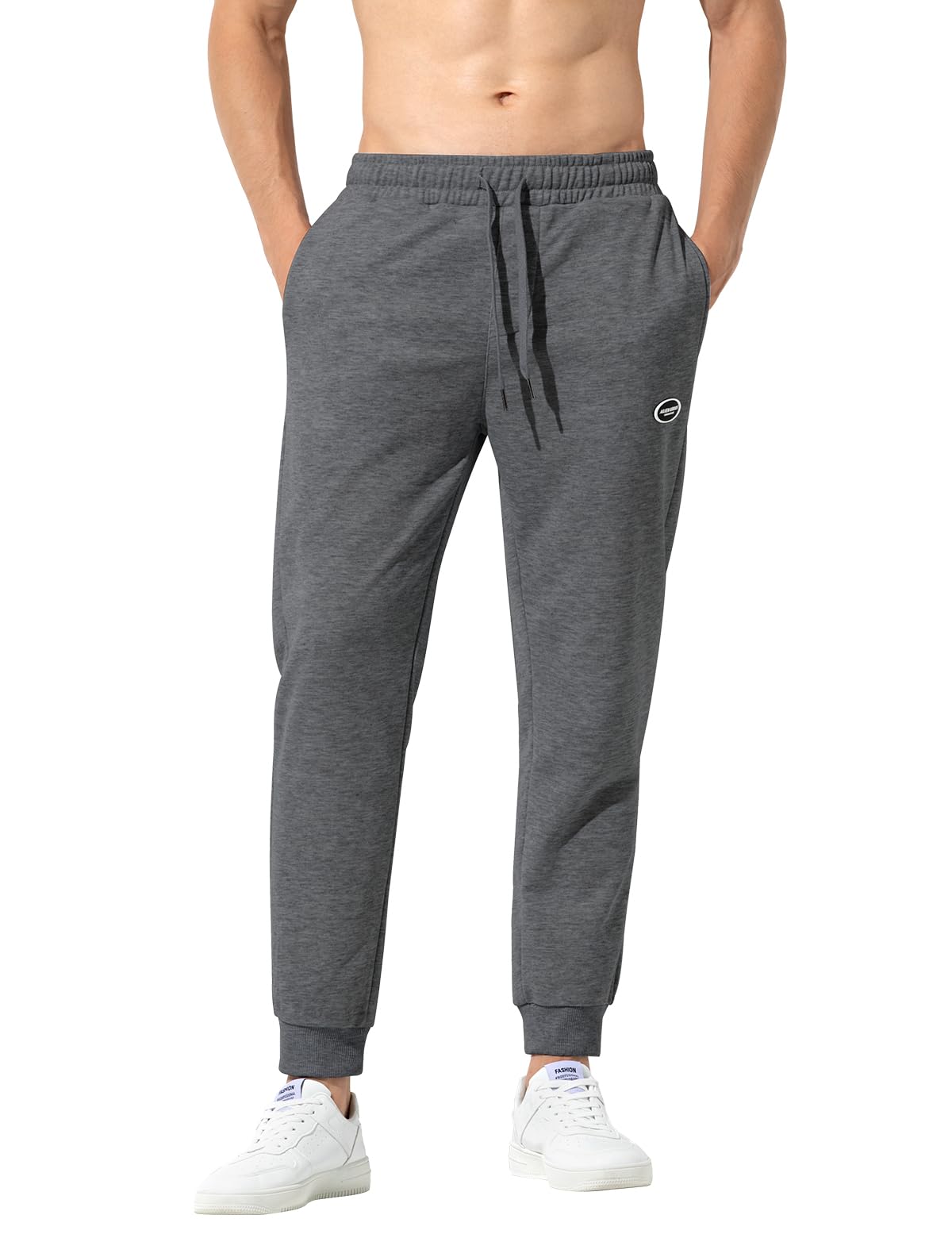 Pantalones Deportivos Hombre Pantalon Chandal con Bolsillos Cremallera Deporte Running Jogger Largo Pantalones