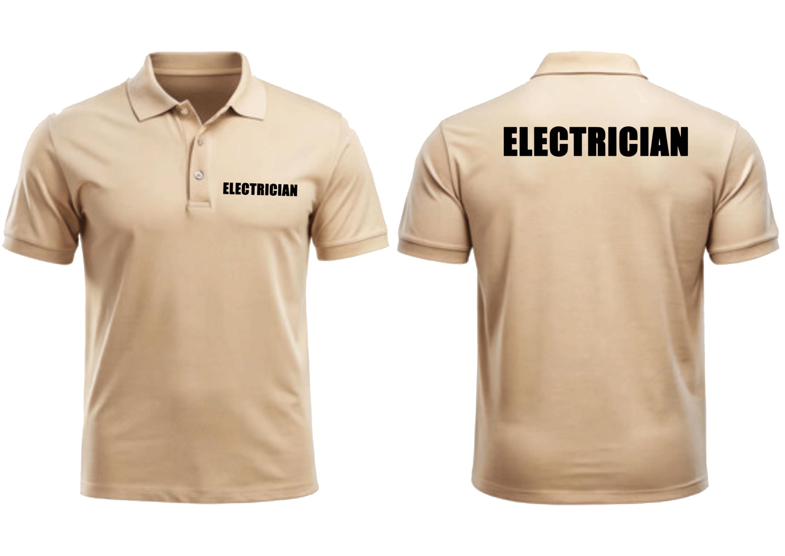 goobydooby Electrician Work Polo T-Shirt | Logo Printed Half Sleeve Unisex Cotton Blend Uniform | Comfortable & Durable Workwear for Technicians, Electricians & Staff-picture-47