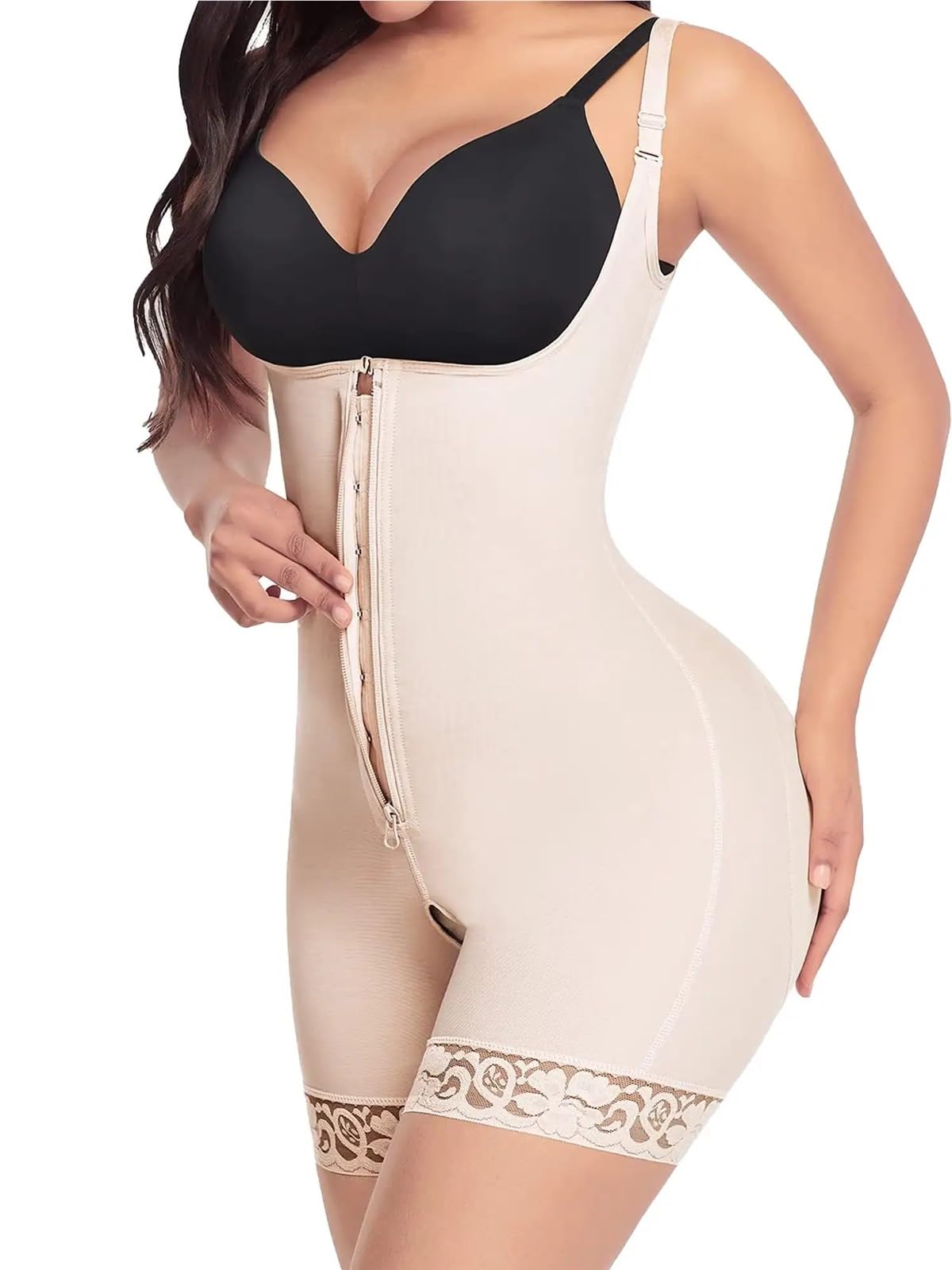 Body Contenitivo Modellante Guaina Modellante for Donna Senza Cuciture, a Triplo Controllo, Taglie Forti, for Cosce e Pancia