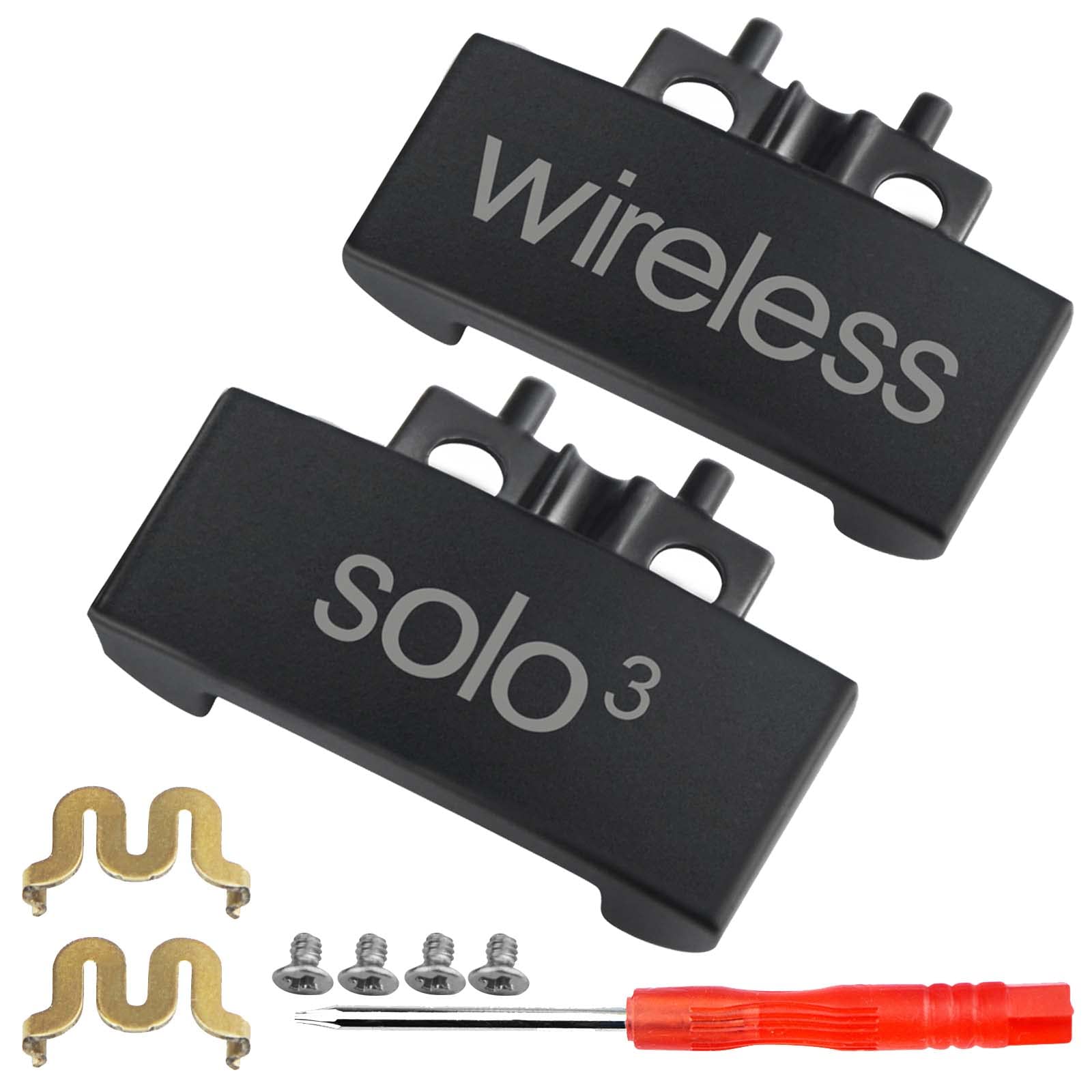 Solo 3 Hinge Replacement Parts Hinges Accessories Screws Repair Kit Compatible with Solo3 Wireless On-Ear Headphones. (Matte Black)