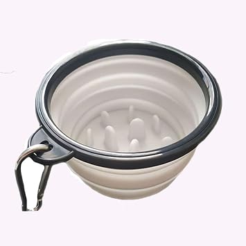 Travel Portable Dog, Cat Food & Water Bowl,Collapsible Travel Pet Bowl, Slow Feed Dog Puppy Small Bowl