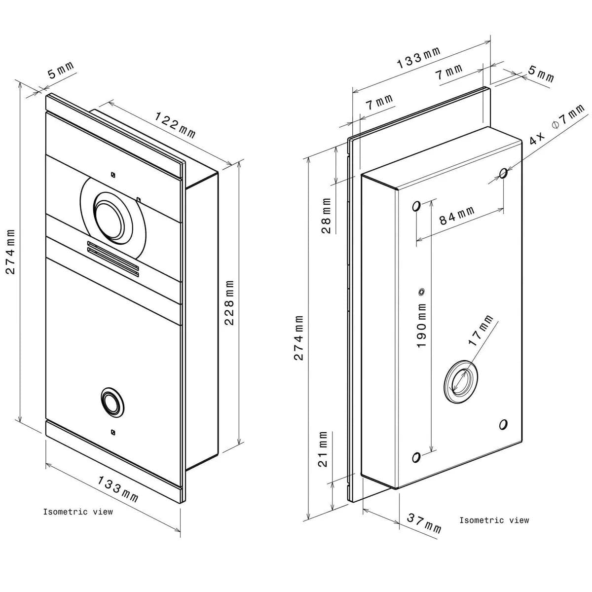 Metzler VDM10 2.0 video portero con abridor de puerta, IP de 2 hilos - intercomunicador de puerta con cámara HD, 1 sistema de intercomunicación familiar en casa familiar, aplicación para teléfono