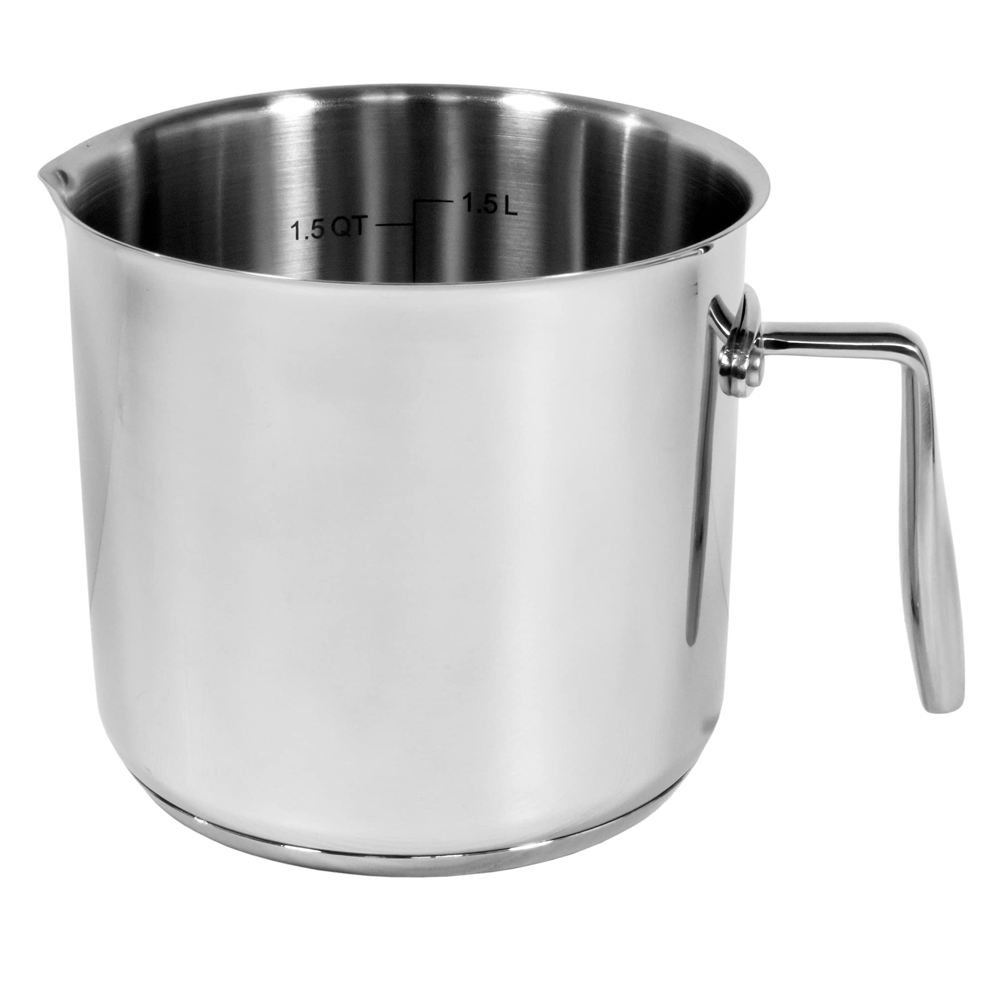 Moneta Accordo Bollilatte, in Acciaio Inossidabile per Ogni Piano Cottura, 14 cm