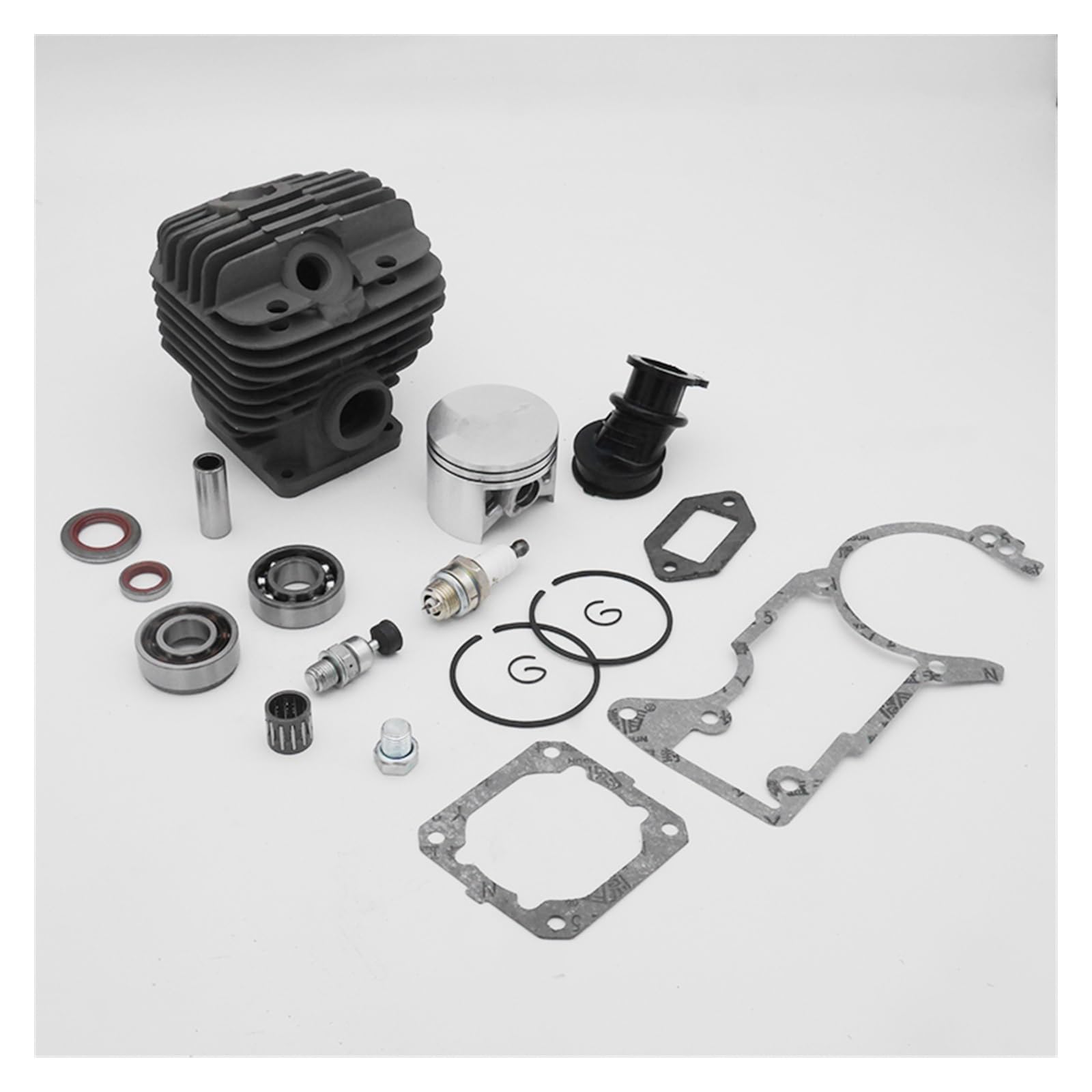 Kit de colector de bujía de sello de aceite de pistón de cilindro de 50mm for piezas de repuesto de motosierra de jardín Stihl 044 MS440