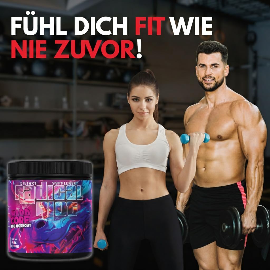 American Supps® PREMIUM Pre Workout Booster [340g] - Drachenfrucht - 300 mg Koffein + Beta Alanin + L Citrullin Malat