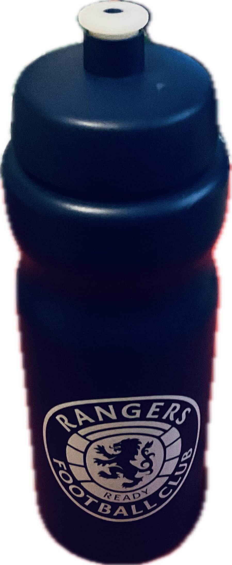 Rangers Football Club Water Bottle, Blue Sports Drink Bottle with Team Crest Logo, Squeeze Design with Push-Pull Cap