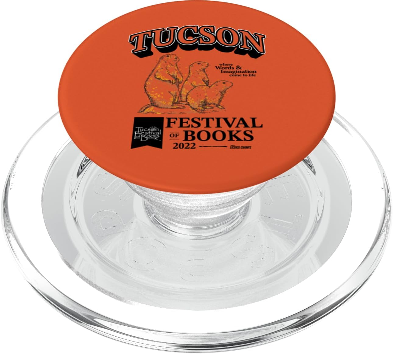 Tucson Festival of Books | TFOB 2022 | Prairie Dog Mascot PopSockets Adhesive PopGrip