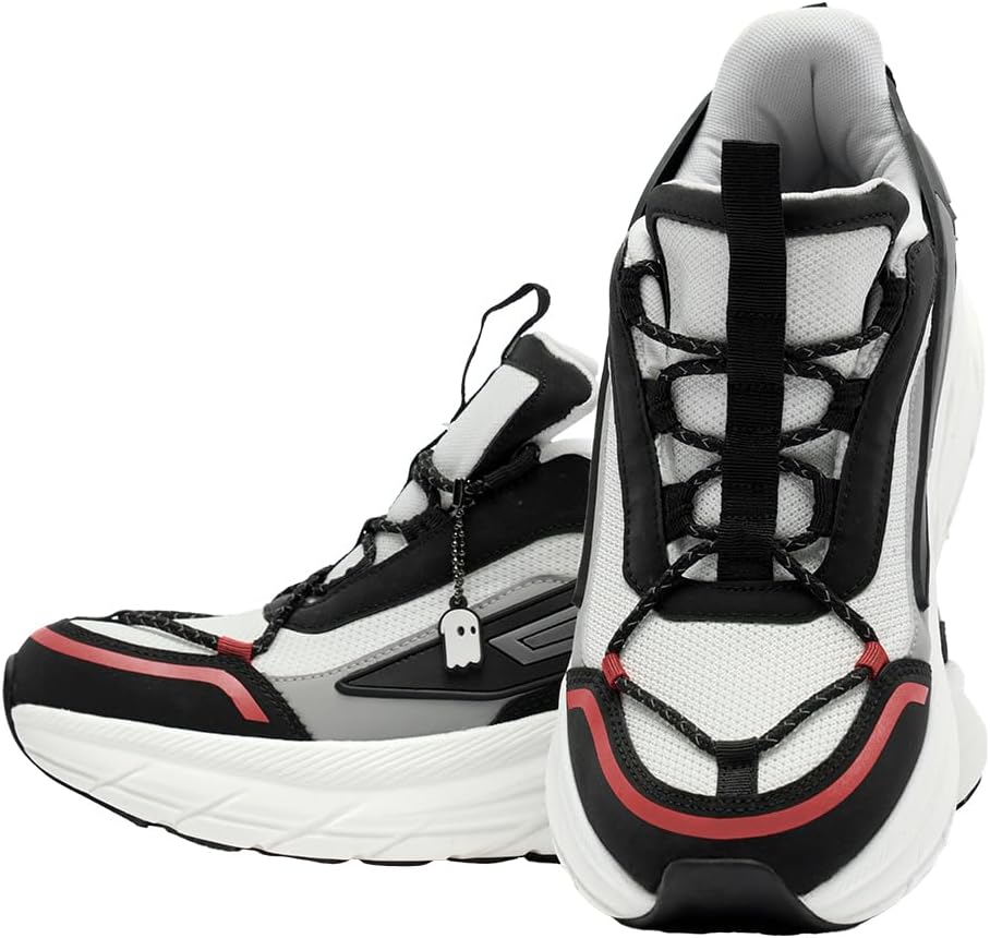 The Souled Store Originals: Black Hawk Men and Boys Low Top Lace Up Sneakers