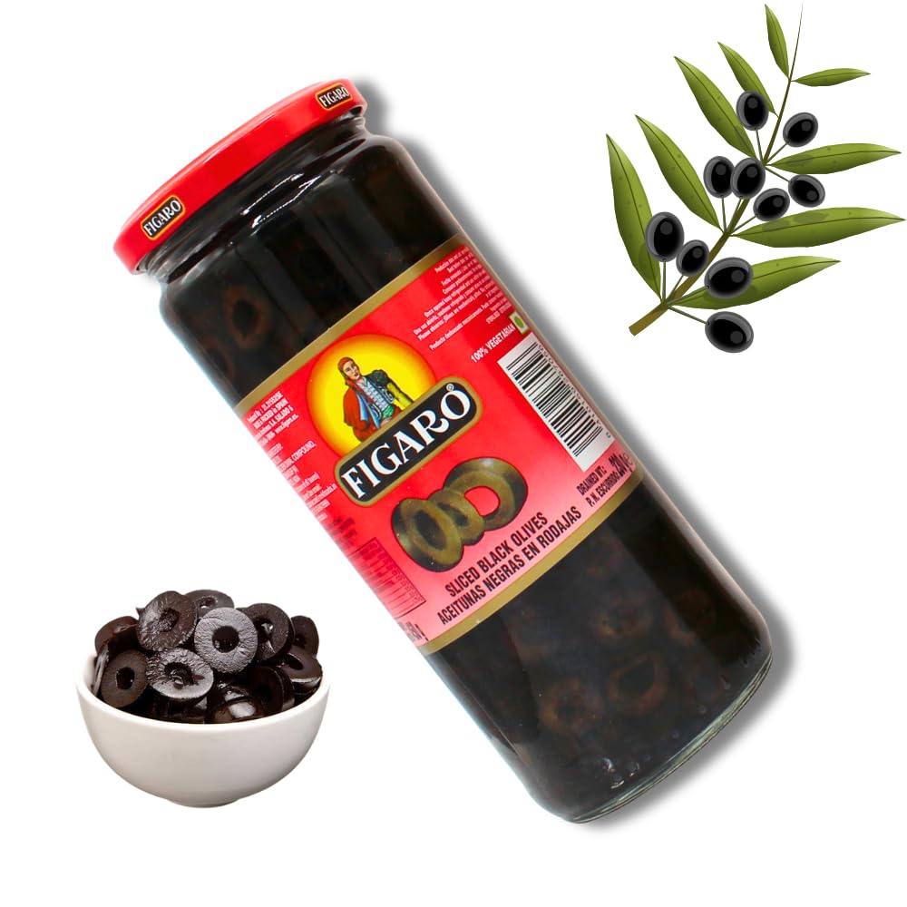 Figaro Olives (Figaro Black Olives, Sliced 450gm) 2